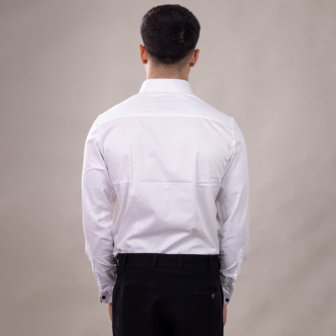 Suturee Craaft Midnight Radiance Club Swarovski Satin Shirt