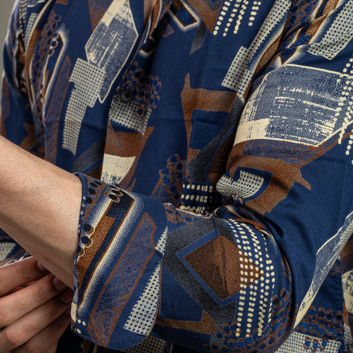Suturee Craaft Imported Ryon 3D Tribal Brushstorm Shirt