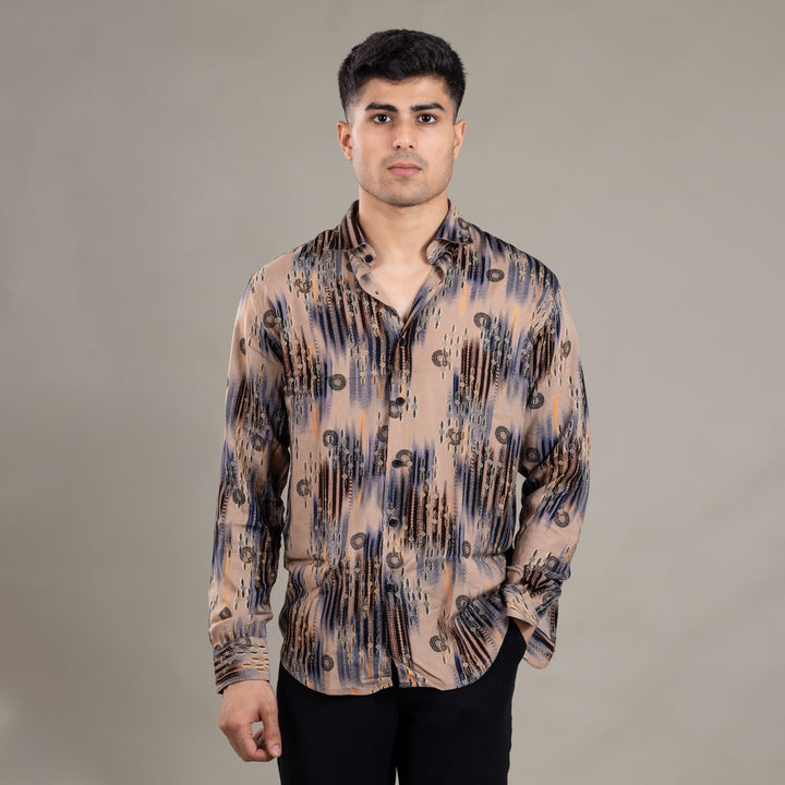 Suturee Craaft Imported Ryon 3D Tribal Brushstorm Shirt