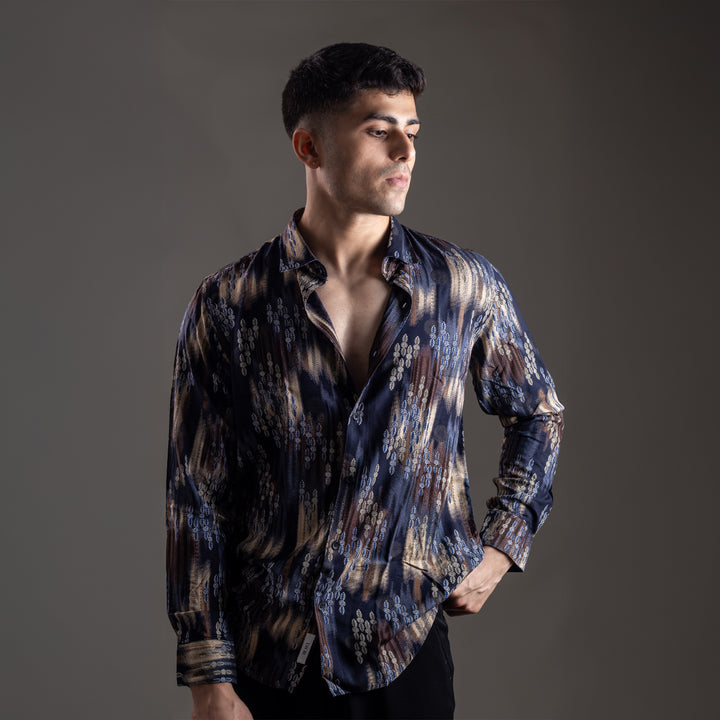 Suturee Craaft Imported Ryon 3D Tribal Brushstorm Shirt