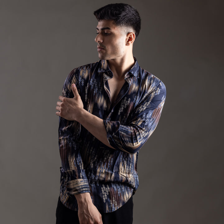 Suturee Craaft Imported Ryon 3D Tribal Brushstorm Shirt