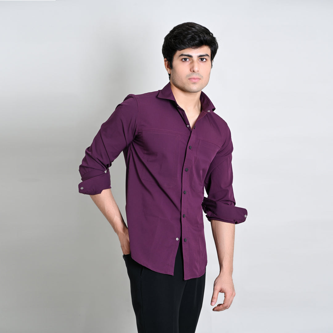 Suturee Craaft Imported Oxford Wrinkle Free, Designer Pockets Casual Wear Shirt