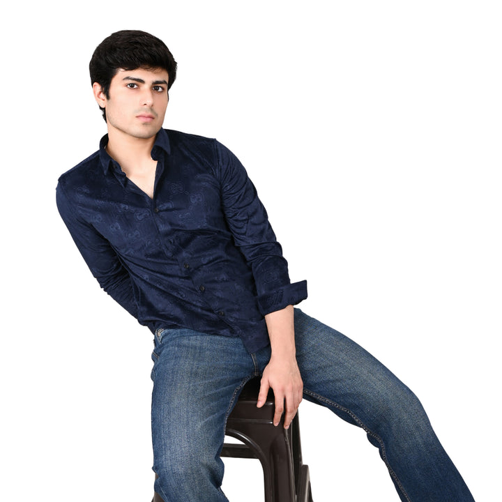Suturee Craaft Imported Velvet Imposing Printed Casual Shirt