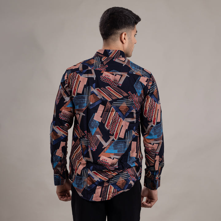 Suturee Craaft Imported Ryon 3D Tribal Brushstorm Shirt