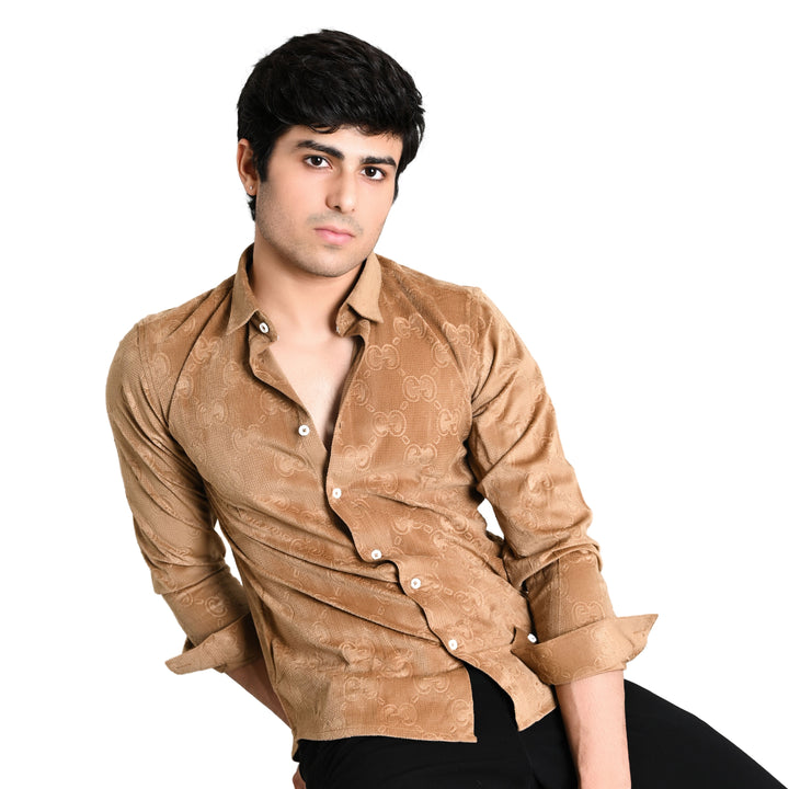 Suturee Craaft Imported Velvet Imposing Printed Casual Shirt