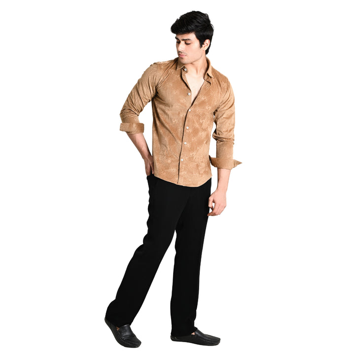 Suturee Craaft Imported Velvet Imposing Printed Casual Shirt