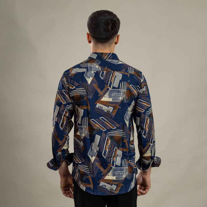 Suturee Craaft Imported Ryon 3D Tribal Brushstorm Shirt