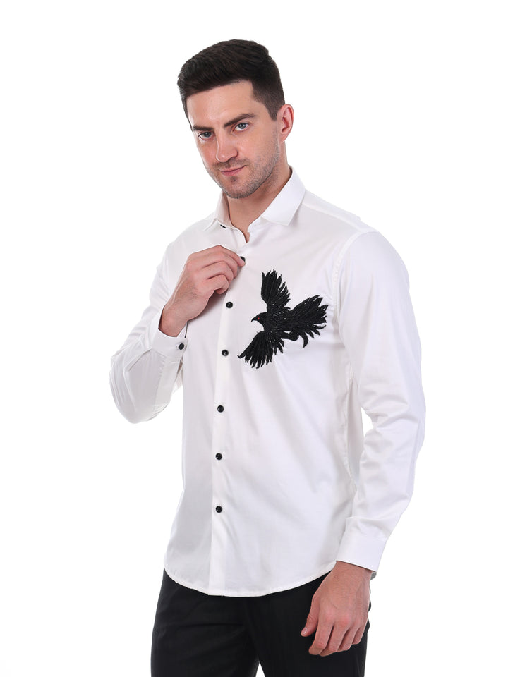 Suturee Craaft Satin Luxe Shirt – Verreaux’s Eagle Edition