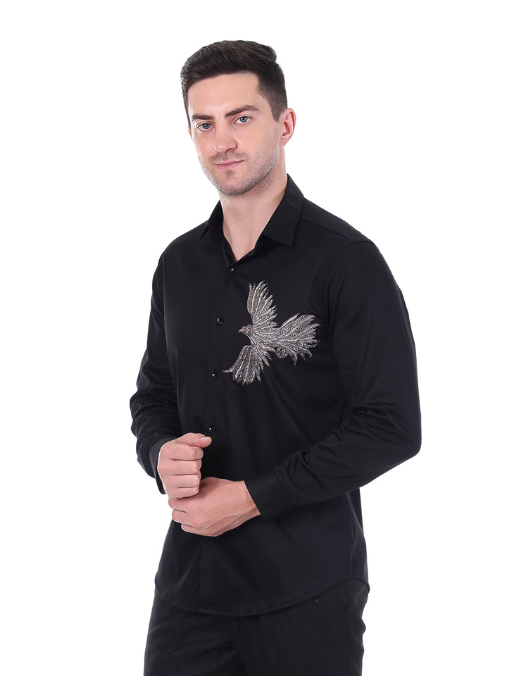 Suturee Craaft Satin Luxe Shirt – Verreaux’s Eagle Edition