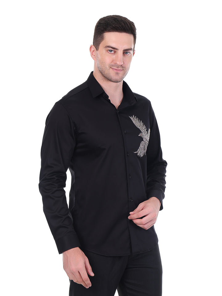Suturee Craaft Satin Luxe Shirt – Verreaux’s Eagle Edition