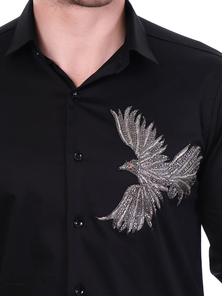 Suturee Craaft Satin Luxe Shirt – Verreaux’s Eagle Edition