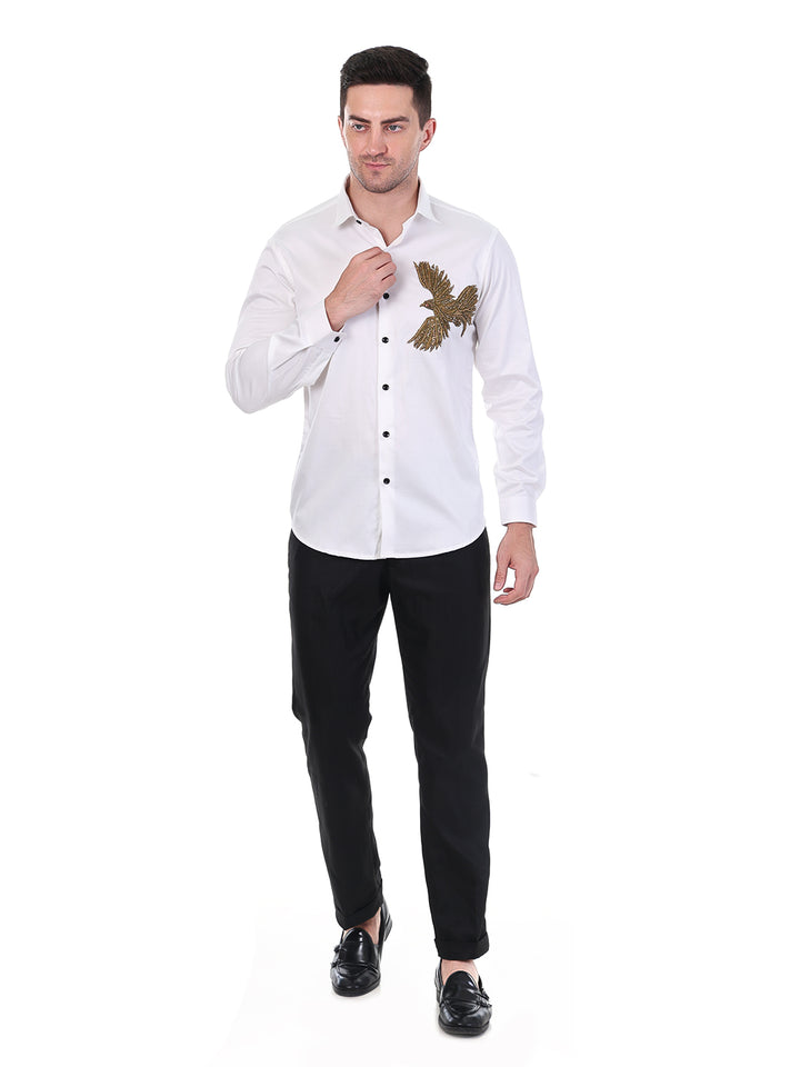 Suturee Craaft Satin Luxe Shirt – Golden Eagle Edition