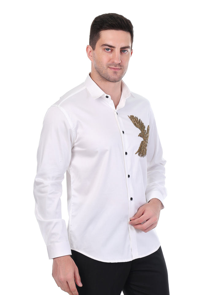 Suturee Craaft Satin Luxe Shirt – Golden Eagle Edition