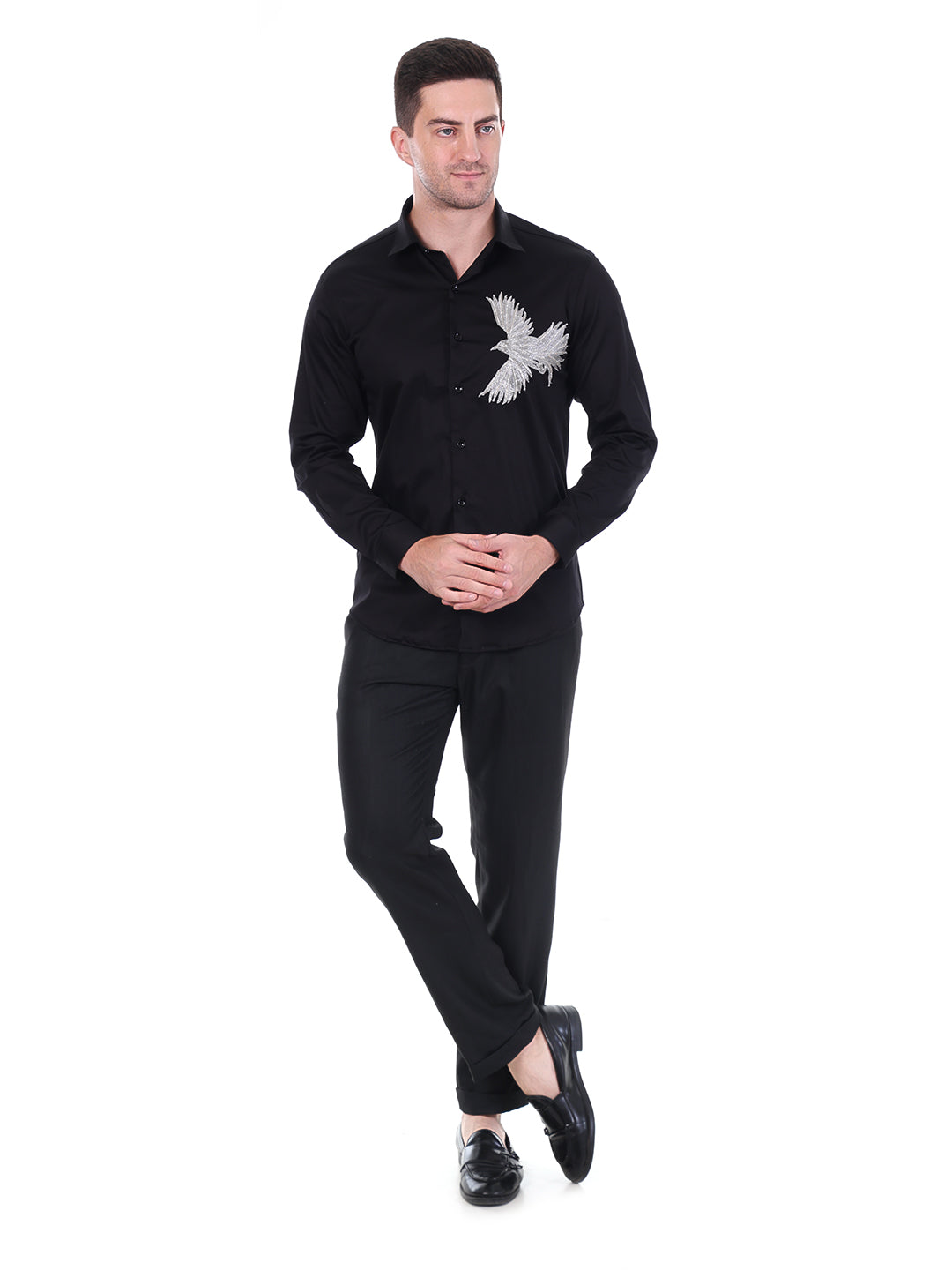 Suturee Craaft Satin Luxe Shirt – Snow Eagle Edition