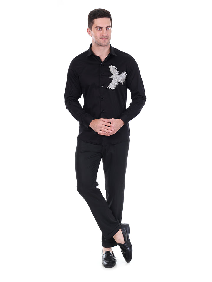 Suturee Craaft Satin Luxe Shirt – Snow Eagle Edition