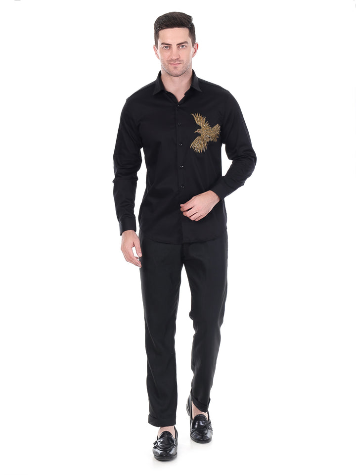 Suturee Craaft Satin Luxe Shirt – Golden Eagle Edition