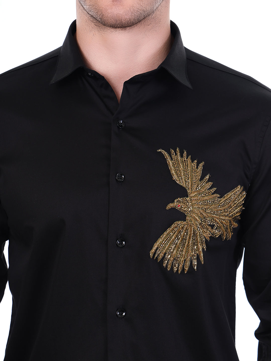 Suturee Craaft Satin Luxe Shirt – Golden Eagle Edition