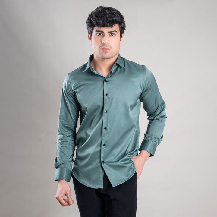 Suturee Craaft Imported Satin Basic Party Shirt for Men