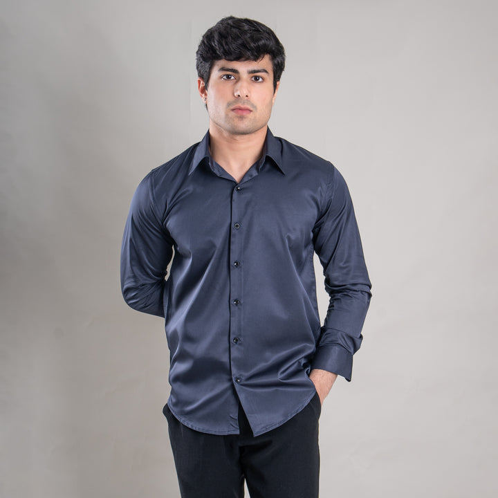 Suturee Craaft Imported Satin Basic Party Shirt for Men