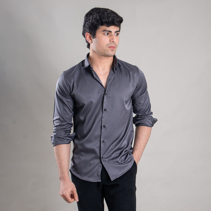 Suturee Craaft Imported Satin Basic Party Shirt for Men