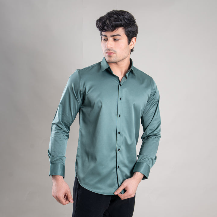 Suturee Craaft Imported Satin Basic Party Shirt for Men