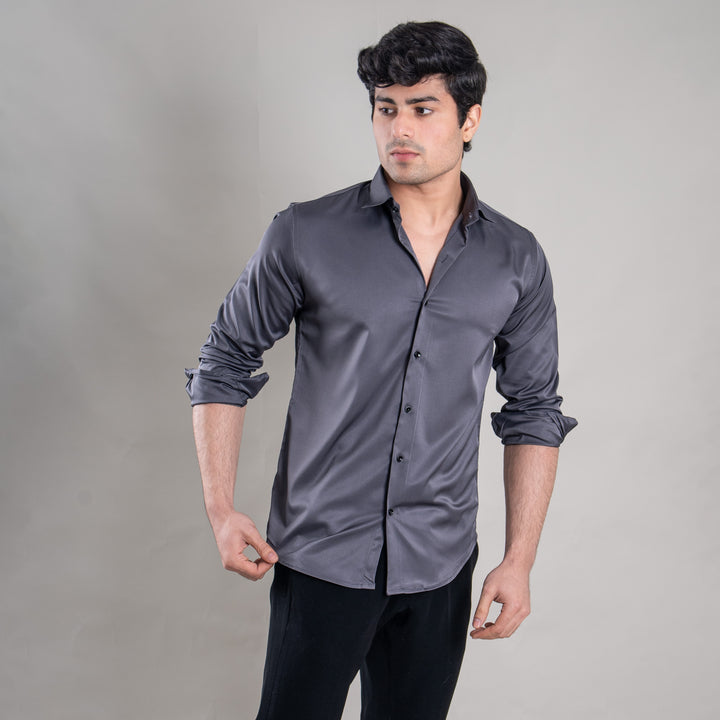 Suturee Craaft Imported Satin Basic Party Shirt for Men