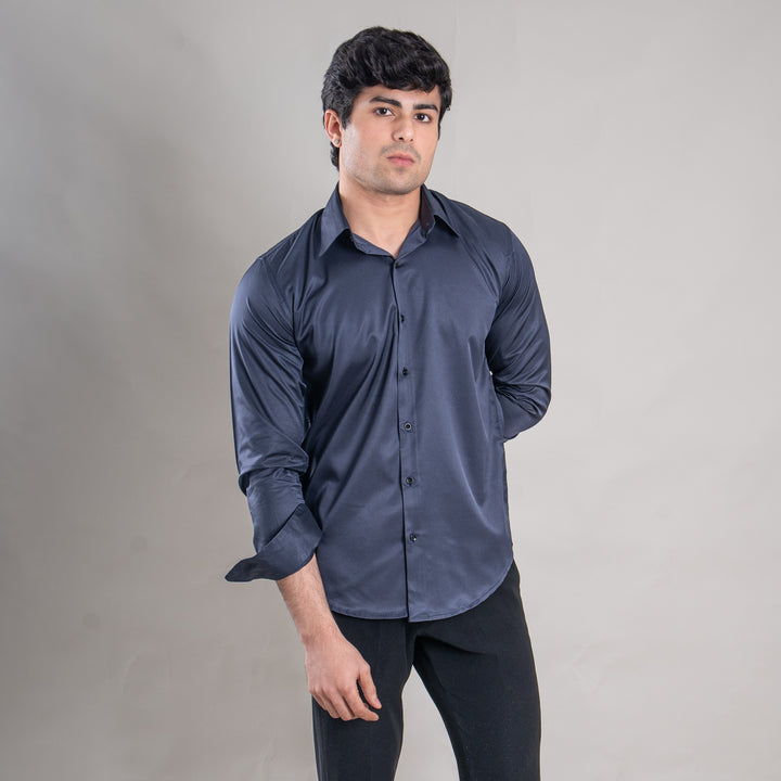 Suturee Craaft Imported Satin Basic Party Shirt for Men