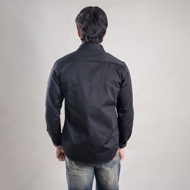 Suturee Craaft – Shimmer Curves club swarovski satin shirt