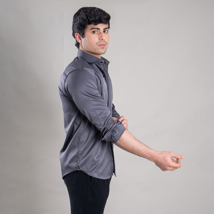 Suturee Craaft Imported Satin Basic Party Shirt for Men