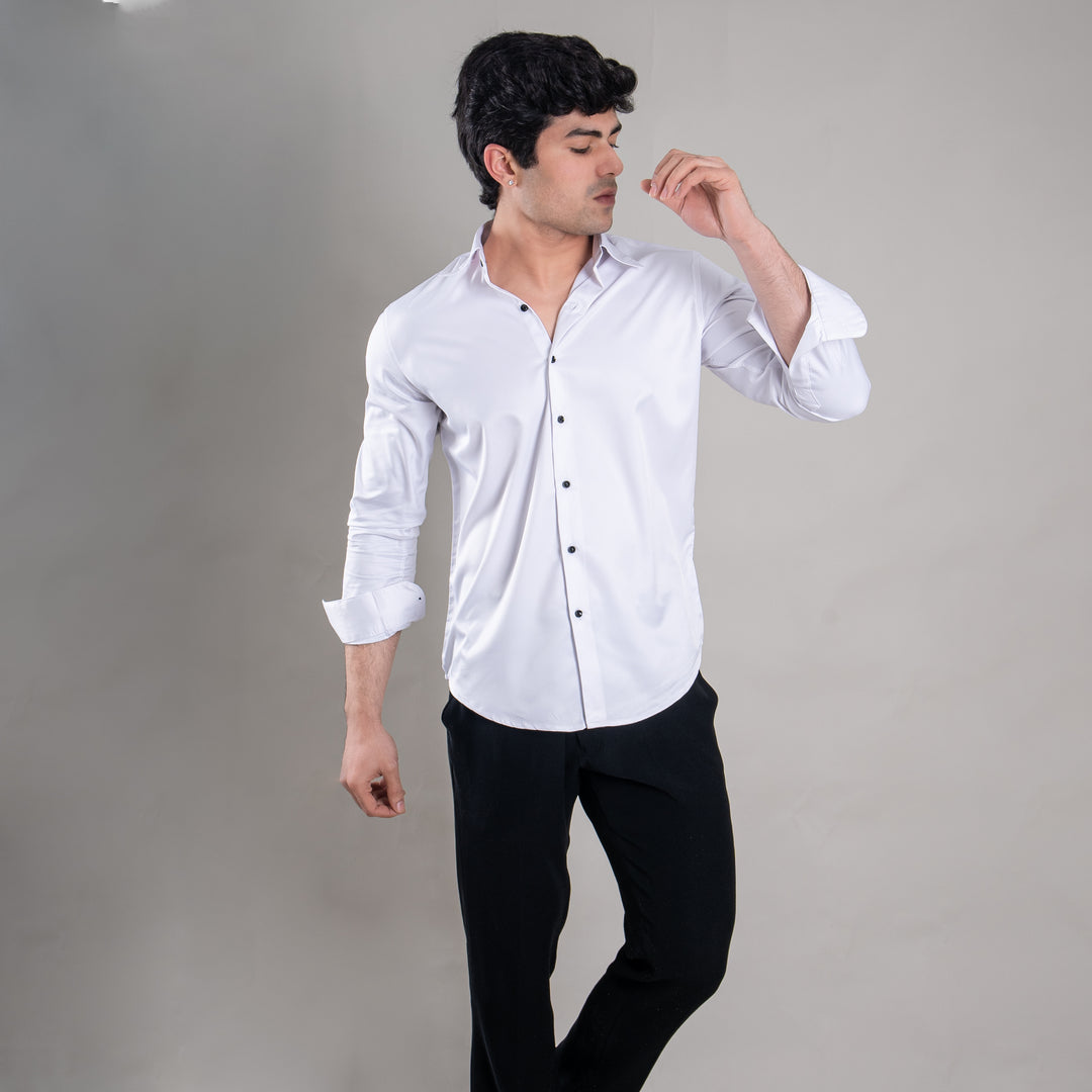 Suturee Craaft Imported Satin Basic Party Shirt for Men
