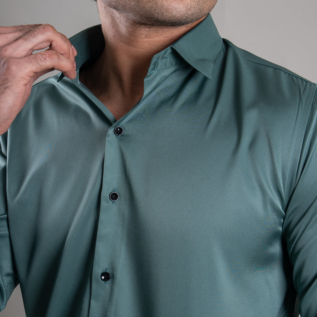 Suturee Craaft Imported Satin Basic Party Shirt for Men