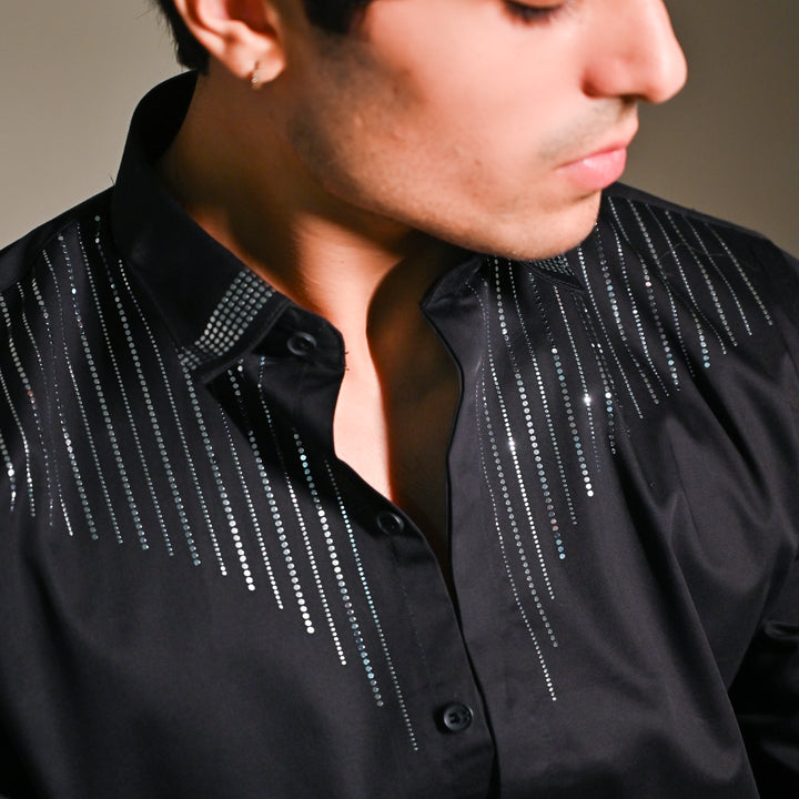 Club Swarovaski pattern Rhythmic waves