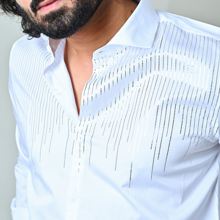 Club Swarovaski pattern Single dotted waves
