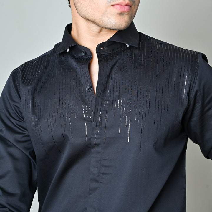 Club Swarovaski pattern Single dotted waves