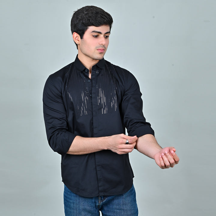 Club swarovaski pattern double dotted waves